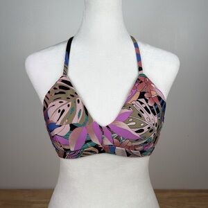 Hurley Colorful Patterned Bikini Top